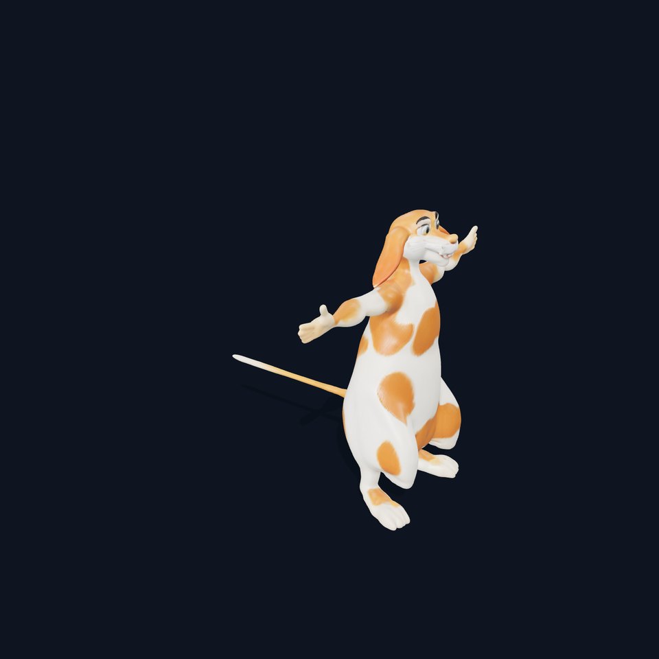 Spotted Rabbit Character model pack